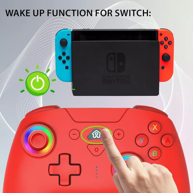 Subsonic Ασύρματος LED χειριστήριο Κόκκινο για Switch