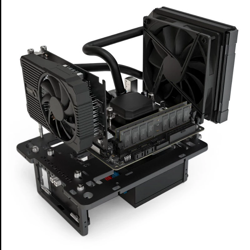 Streacom Benchtable BC1 Mini V2 μαύρο – συμπαγές, παθητικά ψυχόμενο πλαίσιο ανοιχτού τύπου