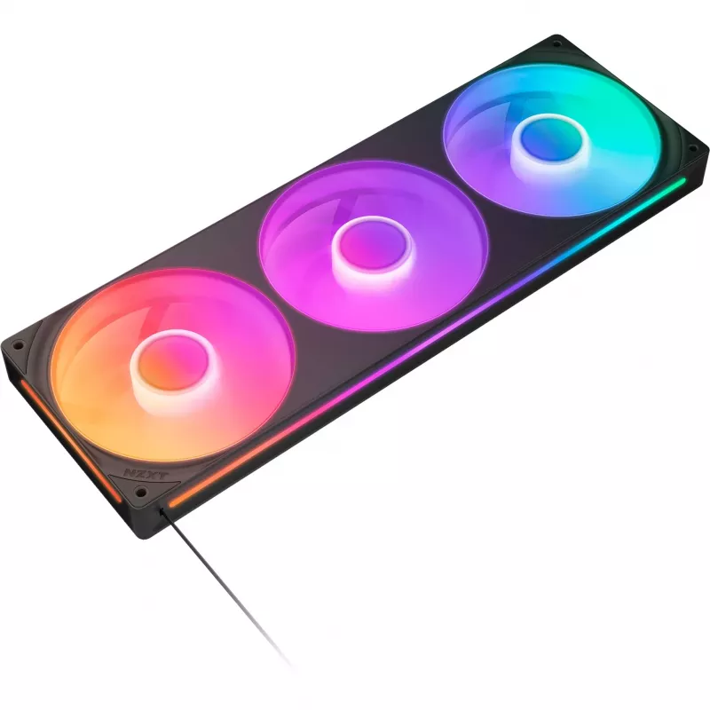 NZXT F360 RGB Core 360mm ARGB Συσκευασία 3 τεμ. Μαύρο