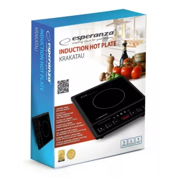 Esperanza EKH011 εστία μαύρο επίπεδη επιφάνεια επαγωγική εστία 1 ζώνη μαγειρέματος