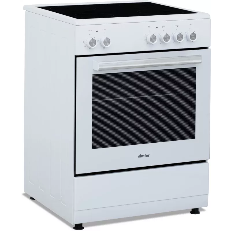 Simfer 6043SEDBB Ελεύθερος ηλεκτρικός φούρνος, 62 L, Λευκό
