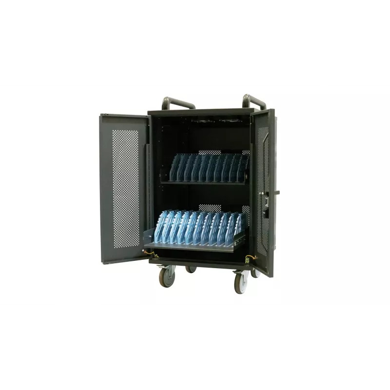 Avtek International Avtek Charging Cart 20 φορητό ντουλάπι διαχείρισης συσκευών μαύρο
