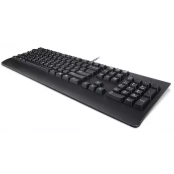 Ενσύρματο πληκτρολόγιο Lenovo Preferred Pro II Full-Size USB, QWERTY, ρουμανική διάταξη, μαύρο, υποστήριγμα καρπού