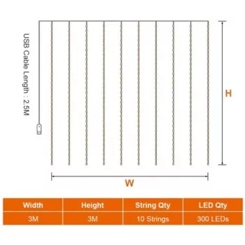 Φωτιστικό LED HEMER 300 Bright White — διακοσμητική λάμπα LED, 300 mm, λευκό φως