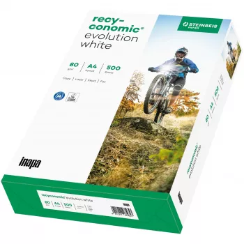 Χαρτί εκτύπωσης Inapa Tecno Recyconomic Evolutio A4 80 g/m² 500 φύλλα Λευκό