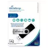 MEDIARANGE MR931-2 - 16 GB - USB Type-A / Micro-USB - 2.0 - 15 MB/s - περιστρεφόμενος δακτύλιος - ασημί - μαύρο