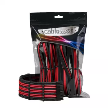 CableMod PRO ModMesh CM-PCAB-BKIT-NKKR-3PK-R σετ καλωδίων επέκτασης, μαύρο/κόκκινο