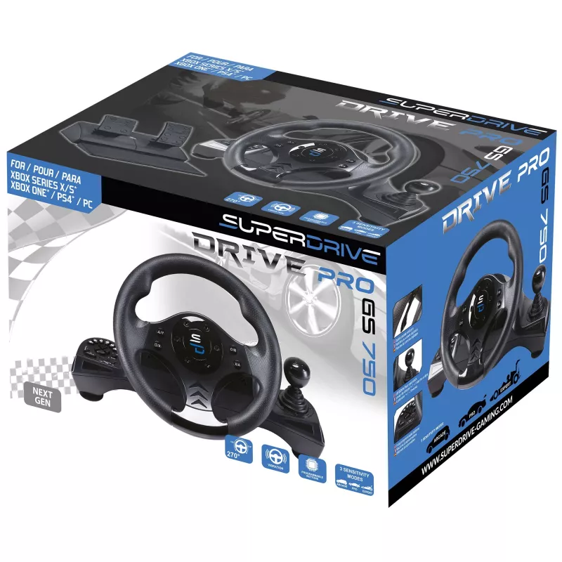Τιμόνι + πεντάλ Subsonic SA5156-NG περιστροφή 270° USB Μαύρο