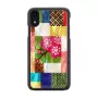 Θήκη κινητού iKins για iPhone XR — σχέδιο άνθους κερασιάς, μαύρη