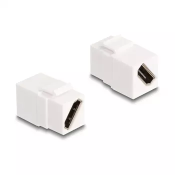 DeLOCK Keystone module HDMI υποδοχή θηλυκό σε υποδοχή θηλυκό διαγώνιο 8K 60 Hz λευκό