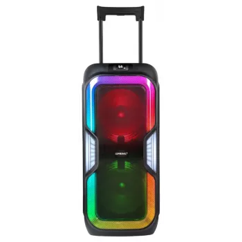 Power Audio Party Box ηχείο BT Karaoke 2 μικρόφωνα τηλεχειριστήριο PRIME3 APS91