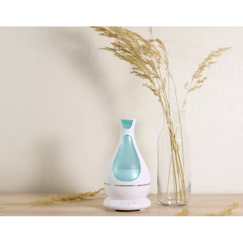 Μίνι διαχύτης αρώματος με φως LED, 400 ml, Λευκό