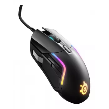 Ποντίκι gaming STEELSERIES Rival 5 — δεξιόχειρο, TrueMove Air Sensor, 18.000 DPI, 9 προγραμματιζόμενα κουμπιά, USB Type-A, IP54