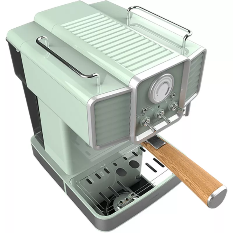 Cecotec 1576 Power Espresso 20 Tradizionale Light μηχανή εσπρέσο, 20 bar, 1350 W, 1,5 l, ανοιχτό πράσινο