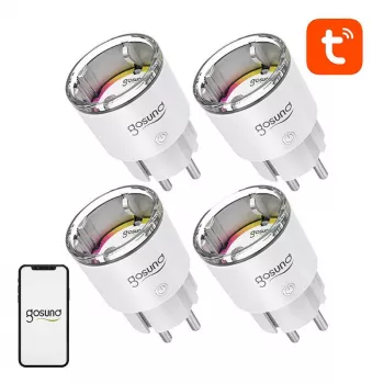 Έξυπνη πρίζα Gosund EP2 10A – σετ πριζών WLAN με 4 τεμ., ατομικός τηλεχειρισμός, παρακολούθηση ενέργειας