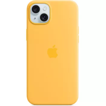 Θήκη σιλικόνης Cover Apple iPhone 15 Plus MagSafe Πορτοκαλί