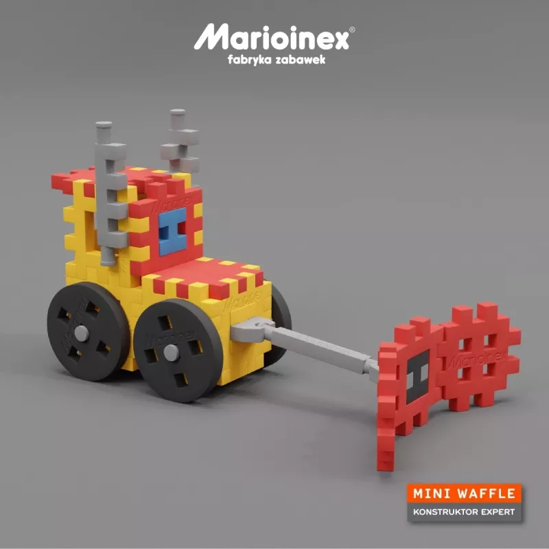 Σετ κατασκευής Marioinex Mini Waffle Constructor – 141 τεμ., πολύχρωμο, για παιδιά από 5 ετών