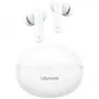 Ασύρματα ακουστικά Bluetooth Usams TWS E02 ANC+ENC λευκά