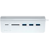 Satechi Type-C Αλουμινένιο Hub USB & Αναγνώστης καρτών, ασημί, ST-TCHCRS