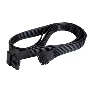 SilverStone SST-PP14-90 Καλώδιο 12VHPWR, 90 μοιρών, 650 mm, Μαύρο