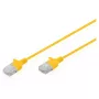 Καλώδιο δικτύου Patch DIGITUS CAT6 U-UTP λεπτό, 2 m, κίτρινο