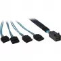 Καλώδιο SFF 8643/4x SATA Inter-Tech 0,5 m