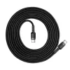 Καλώδιο USB Baseus Cafule 2m USB C μαύρο γκρι