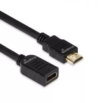 Καλώδιο επέκτασης HDMI MediaRange MRCS256, HDMI 2.0, 18 Gbit/s, ARC, HDMI Type-A αρσενικό σε θηλυκό, 2 m, μαύρο