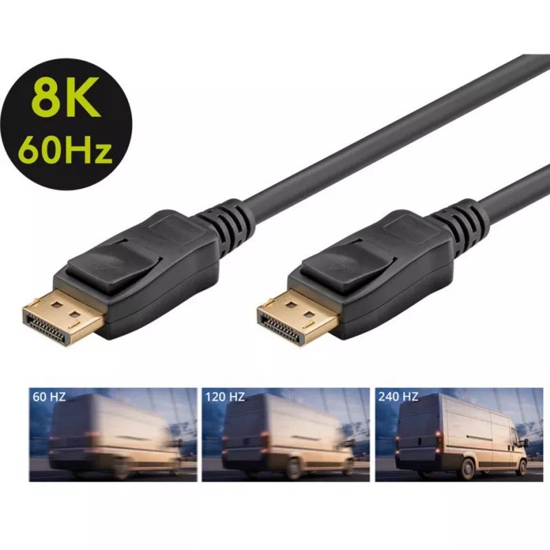 Καλώδιο DisplayPort Goobay 74748 2 m Μαύρο