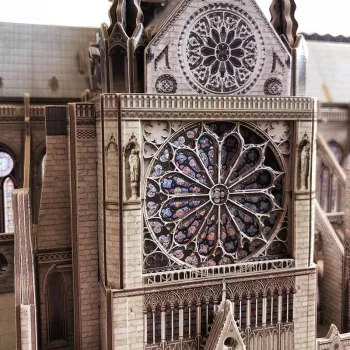 3D Puzzle CubicFun Notre Dame, 293 τεμάχια, μοντέλο καθεδρικού ναού σε κλίμακα