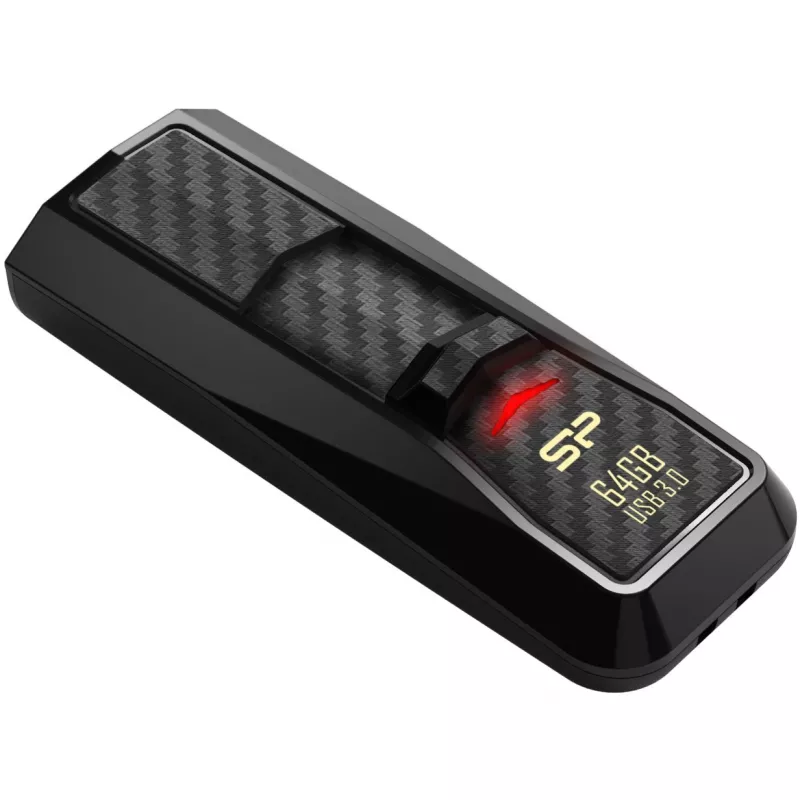 Silicon Power Blaze B50 SP064GBUF3B50V1K μονάδα flash USB 64 GB, USB 3.2 Gen 1 (USB 3.0), μαύρο