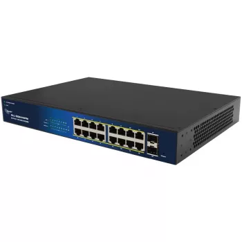 ALLNET 16+2P PoE Switch ALL-SG8418PM – 18-Port Gigabit, 16 θύρες PoE, 2 θύρες Uplink