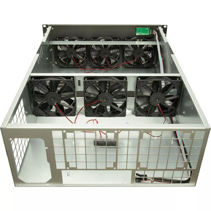 Κουτί υπολογιστή Inter-Tech 88887236 Rack Μαύρο, Γκρι