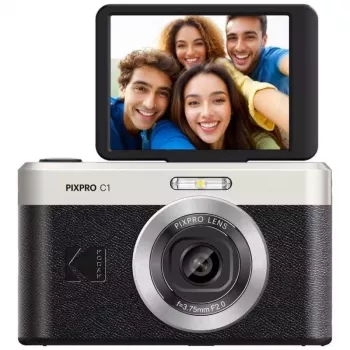Φωτογραφική μηχανή Kodak PIXPRO C1 compact μαύρη – 13 MP CMOS – Full HD – 2,8 ιντσών αναδιπλούμενη LCD