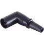 Γωνιακό βύσμα XLR ShiverPeaks BS55006 – 3-πολικό ορθογώνιο βύσμα μικροφώνου/καλωδίου, μαύρο
