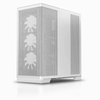 APNX PC Midi Tower C1-R-WT-v1 — Λευκό, υποστηρίζει ATX/Micro-ATX/Mini-ITX, 3x 120 mm μπροστινοί ανεμιστήρες προεγκατεστημένοι, 3x 3,5 ιντσών + 3x 2,5 ιντσών υποδοχές, USB 3.2 Gen1 x2