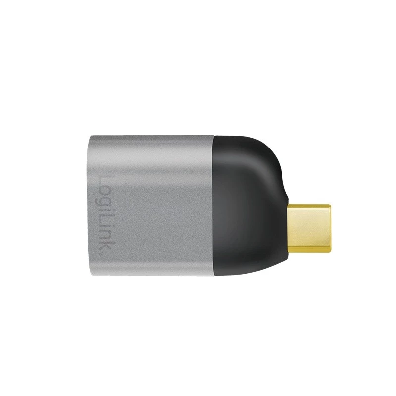LogiLink CUA0204 προσαρμογέας USB-C σε DisplayPort μαύρο γκρι