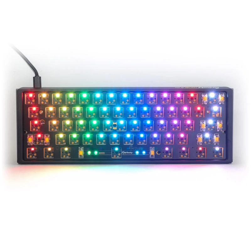 Ducky One 3 Hot-Swap Barebone Mini Πληκτρολόγιο Gaming USB US English Μαύρο