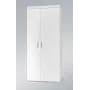 Cama Meble SAMBA 1 BI/BI ντουλάπα, λευκή / λευκή γυαλιστερή