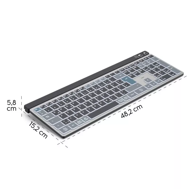 WK-750 Multi-Device πληκτρολόγιο μαύρο