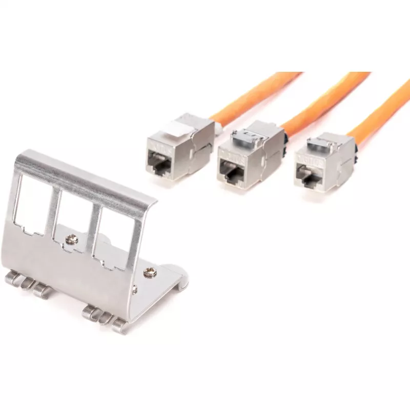 Adapter Digitus AN-25183 για 3x Keystone-Modul ανοξείδωτο ατσάλι