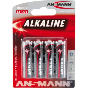 Μπαταρία μίας χρήσης Ansmann 5015563 Αλκαλική AA Μαύρο Γκρι