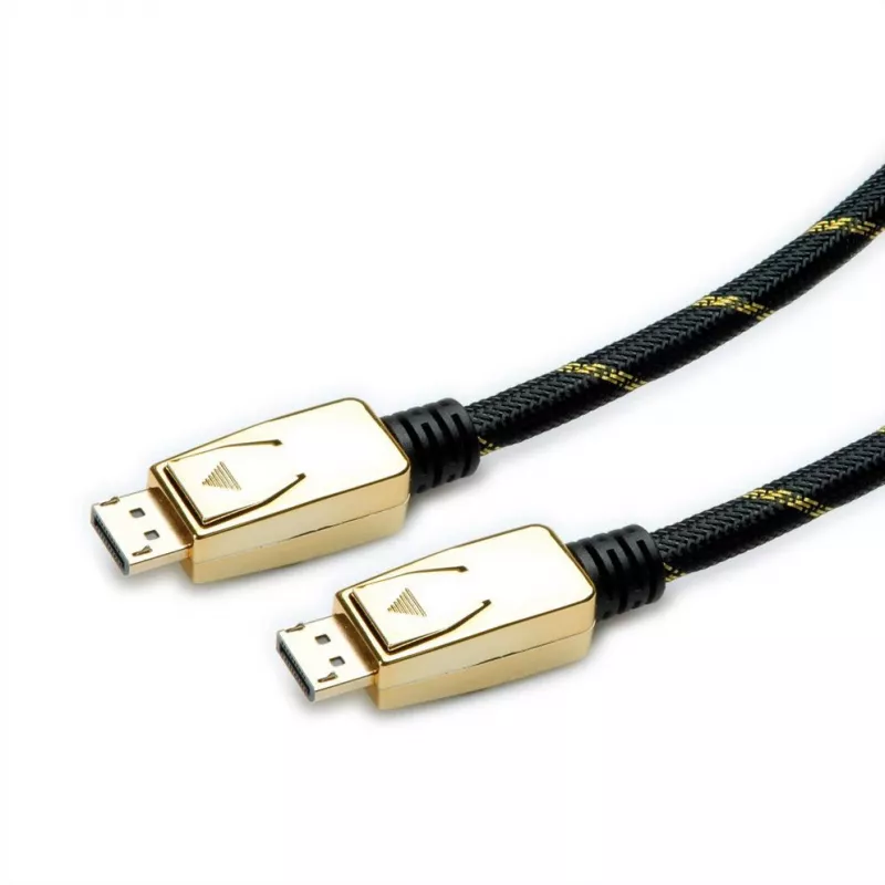 ROLINE 11.04.5921 καλώδιο DisplayPort 2 m μαύρο - χρυσό (11.04.5921)