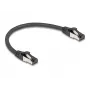 Καλώδιο δικτύου DeLOCK 80566 RJ-45 Cat8.1 0,25 m μαύρο