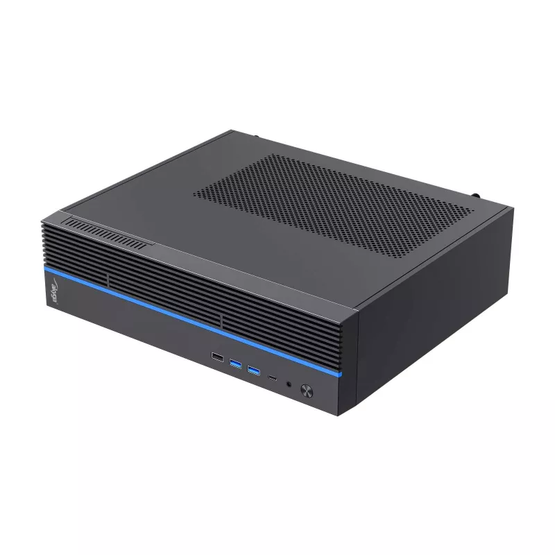 Akyga AK-302-01BL Κουτί SFF-PC, Micro-ATX / Mini-ITX, USB-C + 2x USB 3.0 + USB 2.0, χωρίς τροφοδοτικό, μαύρο