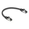 Καλώδιο δικτύου DeLOCK 80566 RJ-45 Cat8.1 0,25 m μαύρο