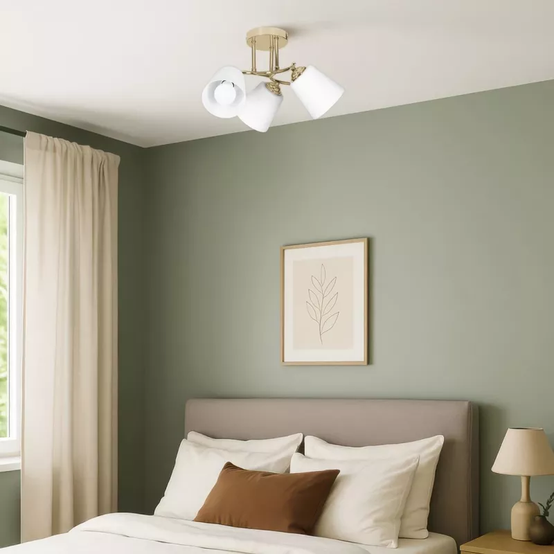 Activejet AJE-EMILY 3P GOLD E27 Κρεμαστό Φωτιστικό 3x40W