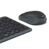 Multi-Device σετ πληκτρολογίου και ποντικιού μαύρο γκρι