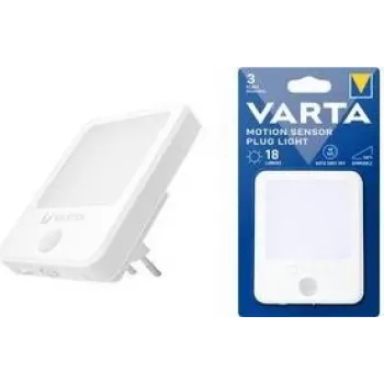 Φωτιστικό με ανιχνευτή κίνησης για πρίζα Varta 18624101401 LED, ενεργειακά αποδοτικό, αυτόματο άνοιγμα/κλείσιμο