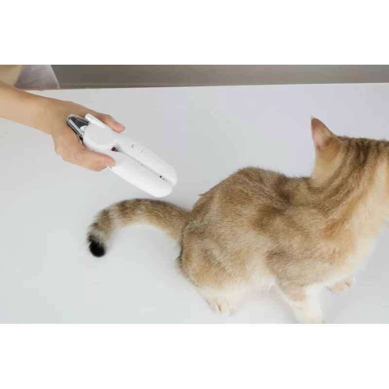 PETKIT PK-N1 νυχοκόπτης ζώων LED γκιλοτίνα πλαστική λαβή